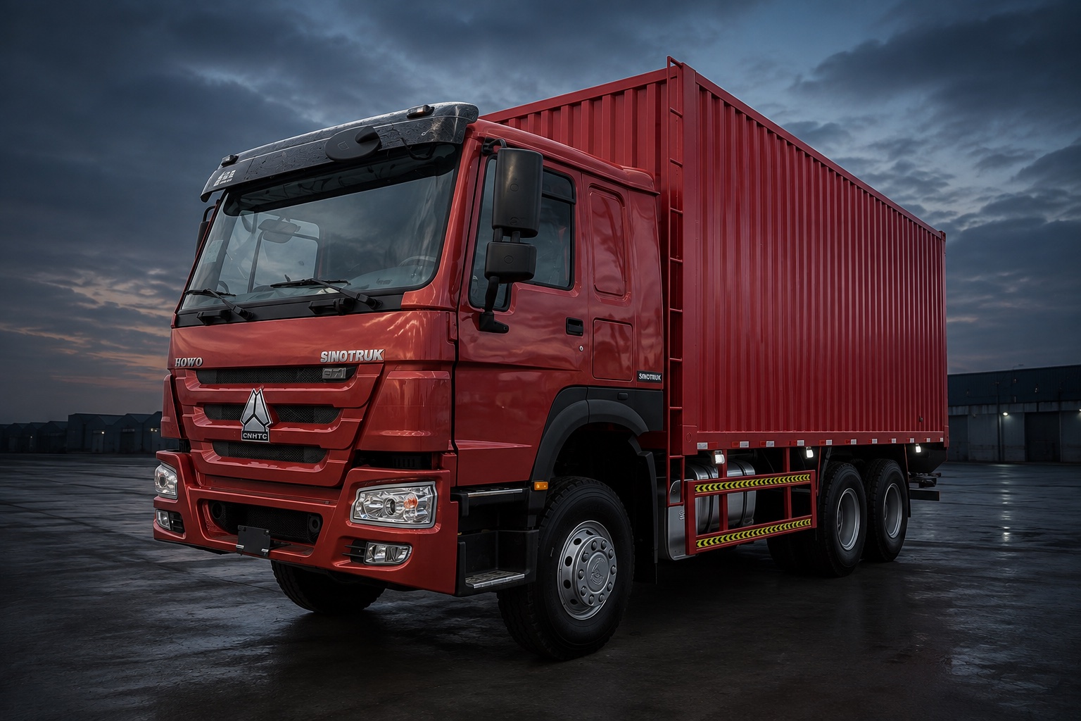 Box van trucks — illustrative studio image