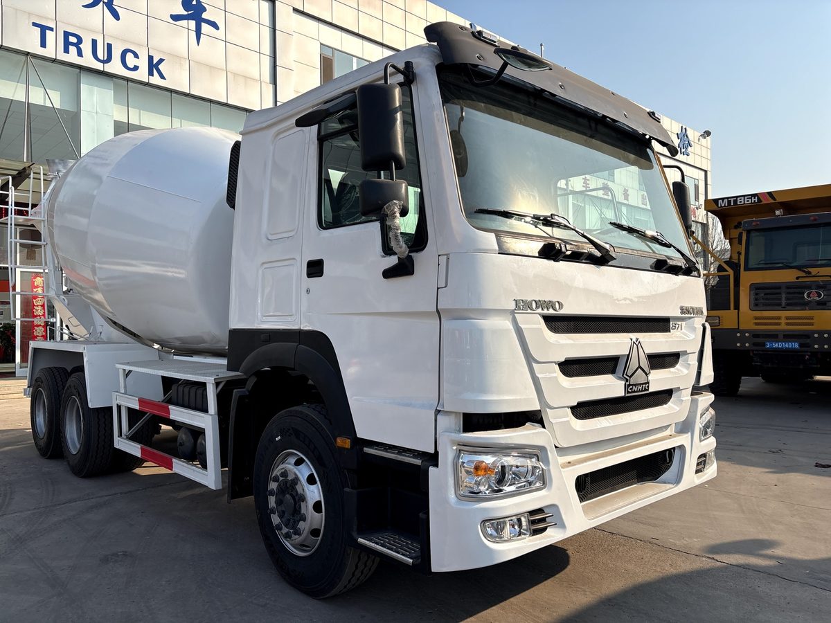 HOWO concrete mixer ready for inspection