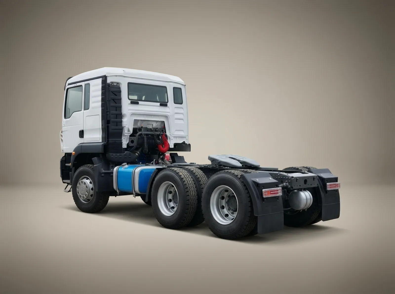 HOWO TX 6×4 Tractor Truck – Rear three-quarter view