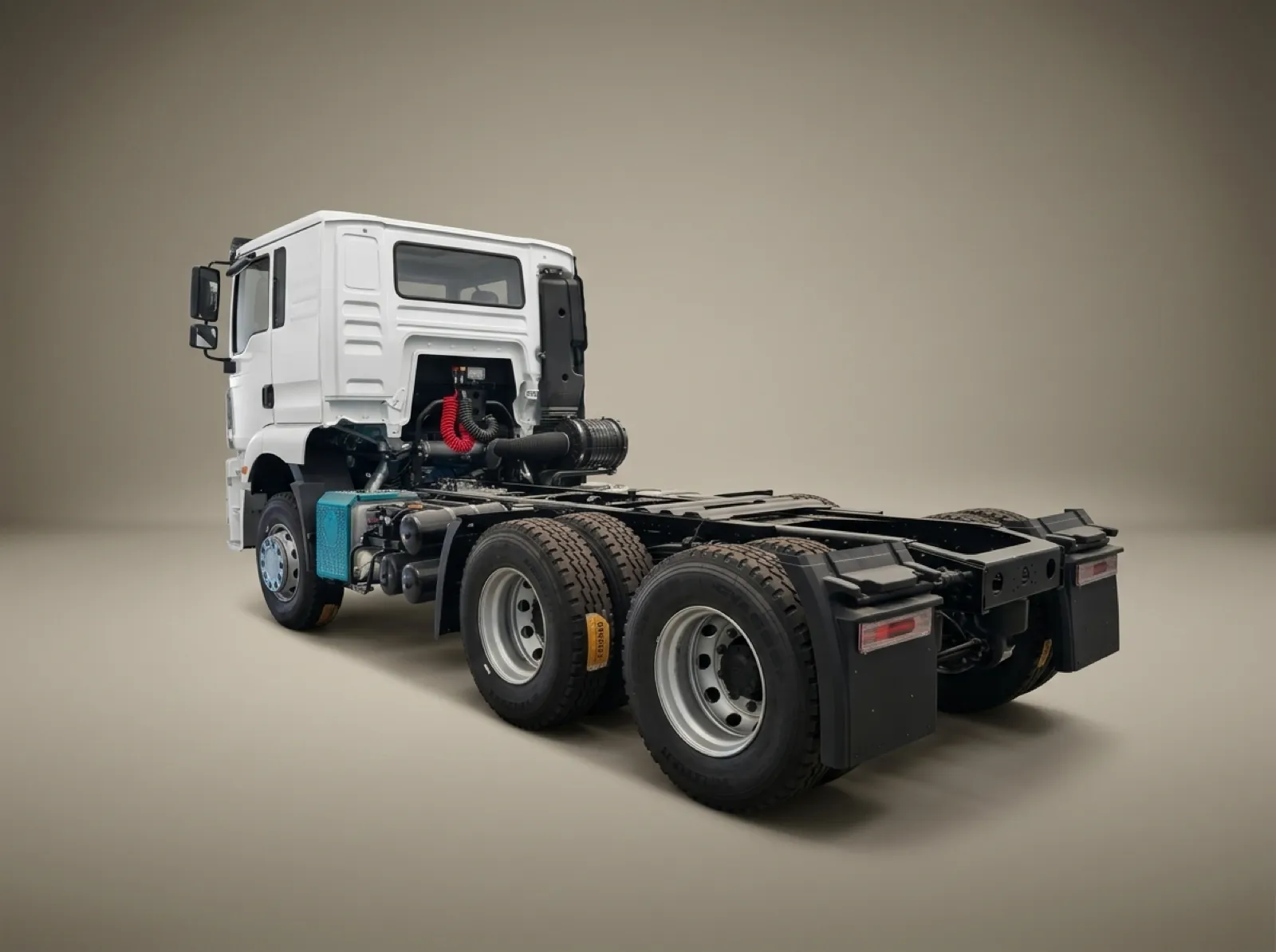 SHACMAN H3000 6×4 Tractor Truck – Rear chassis and fifth wheel