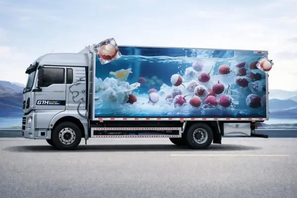 HOWO refrigerated truck for fresh fruit cold chain transport