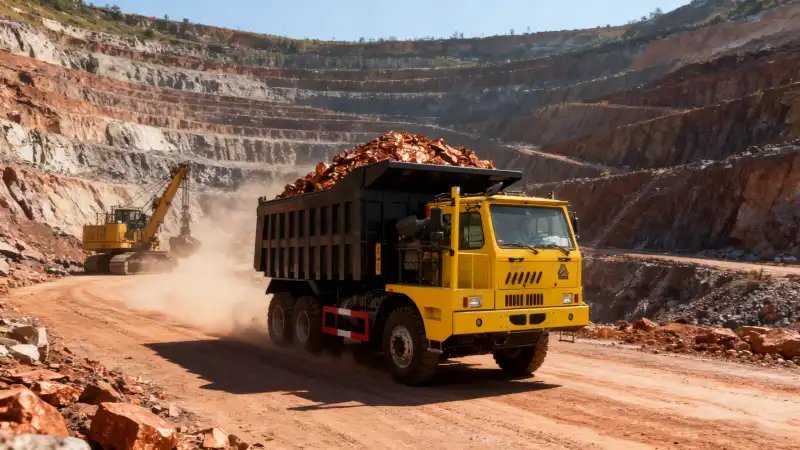 HOWO Mining Dump Truck working in DRC copper and cobalt mines