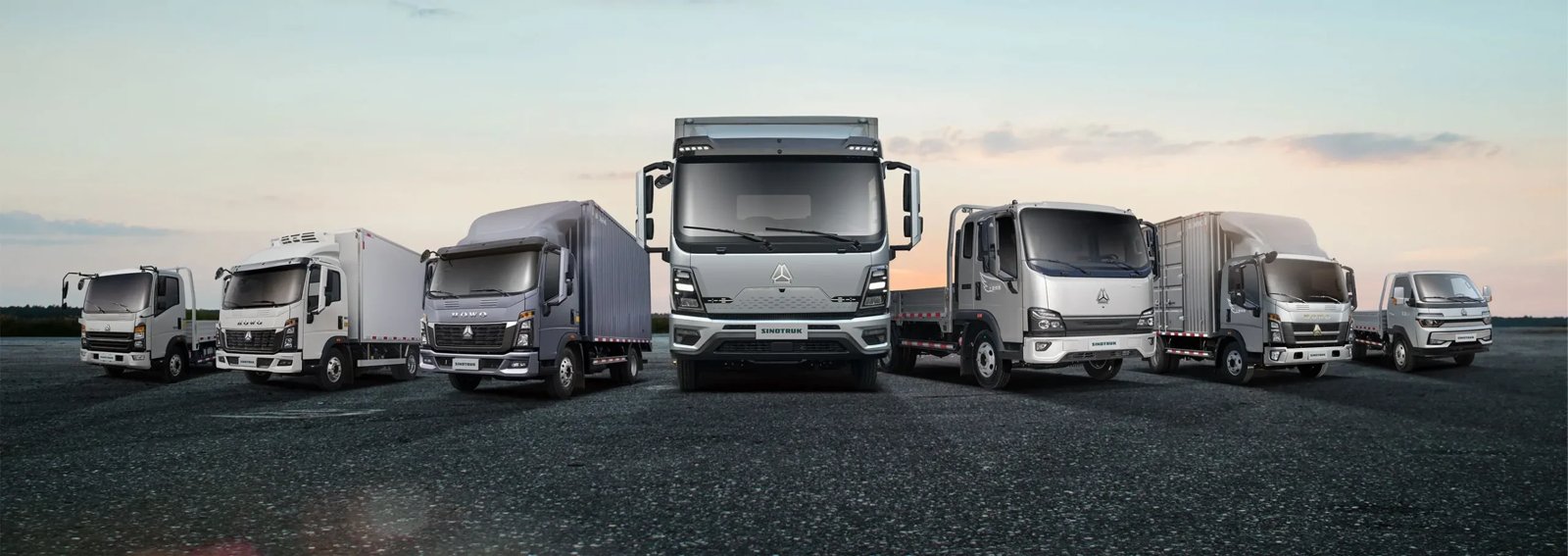 SINOTRUK HOWO commercial truck lineup