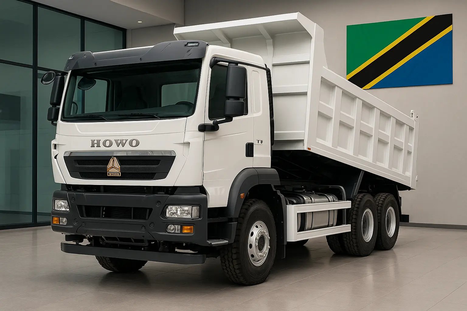 SINOTRUK HOWO dump truck for Tanzania construction and mining projects