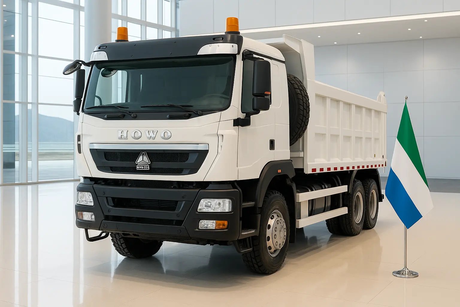 SINOTRUK HOWO trucks for Sierra Leone port logistics, quarry hauling and wet-season construction