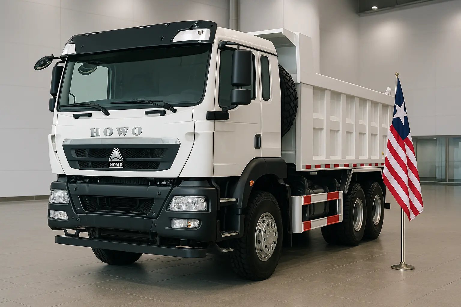 SINOTRUK HOWO trucks for Liberia Monrovia port logistics, plantation supply and rainy-season road projects